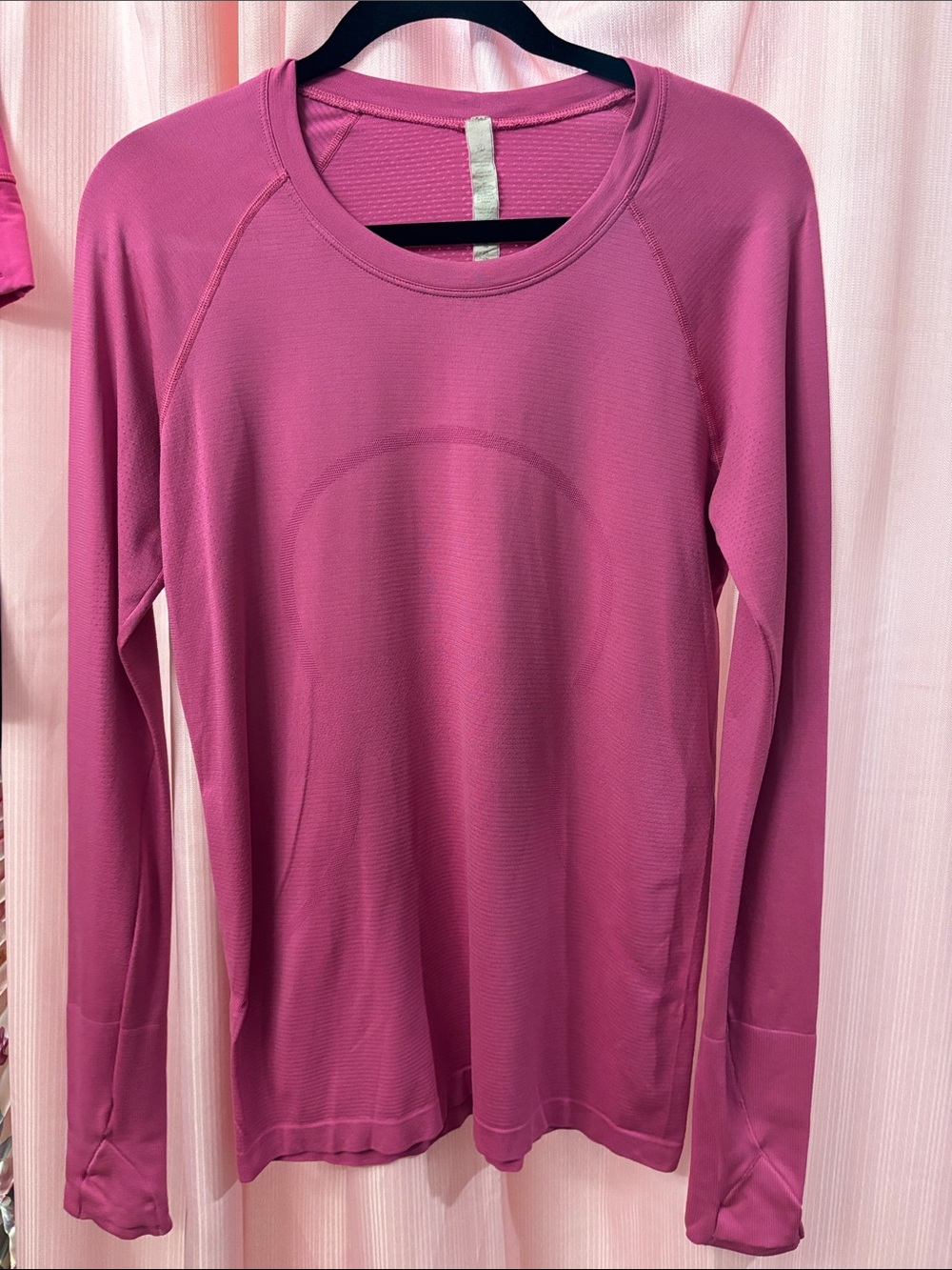 lululemon athletica Long Sleeve Crew Top - Magenta Pink